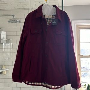 New with tags Normal Brand Brightside Workwear jacket in Wine color Men’s XL